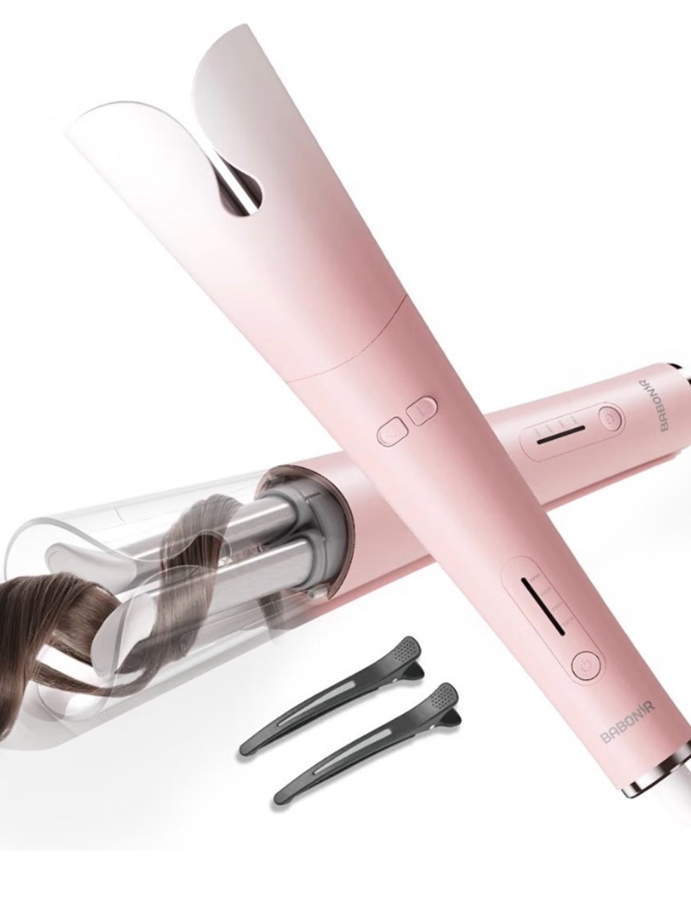 Pink Automatic Curling Wand- Pink